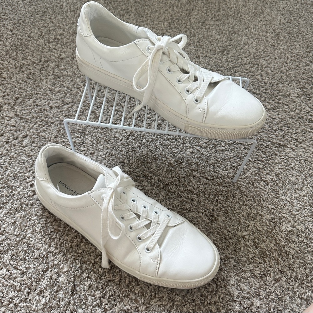 Banana Republic Men's White Sneakers Size 10